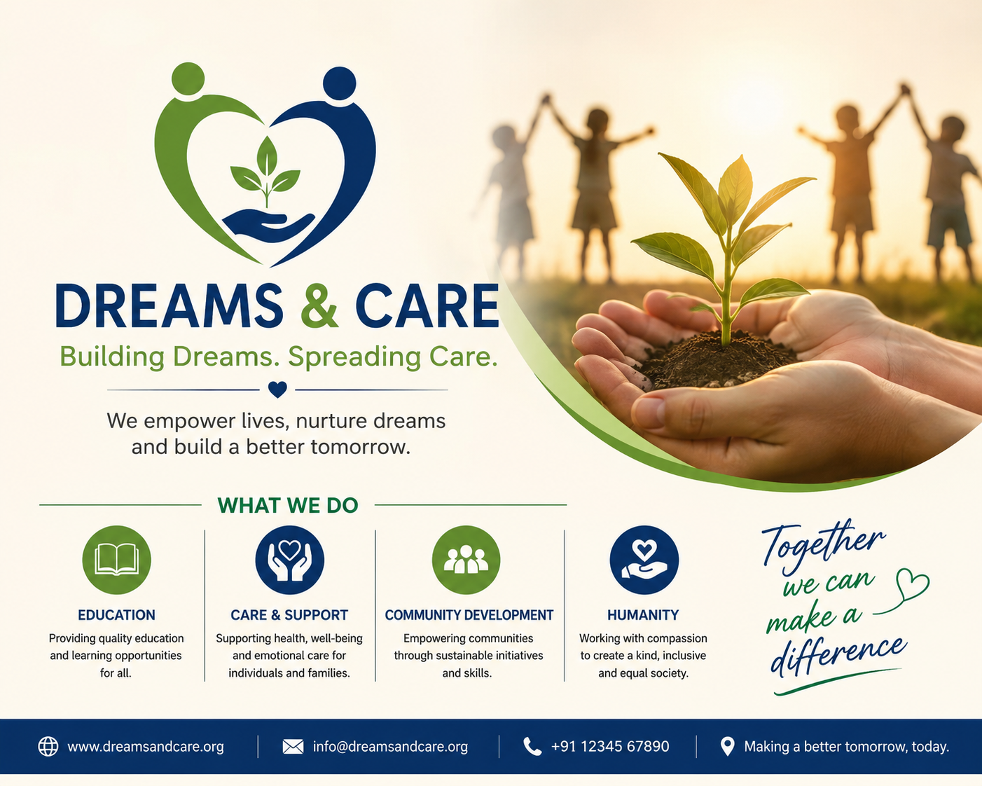 Practical programs. Human outcomes. banner
